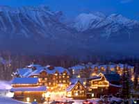 Fernie Alpine Resort at night